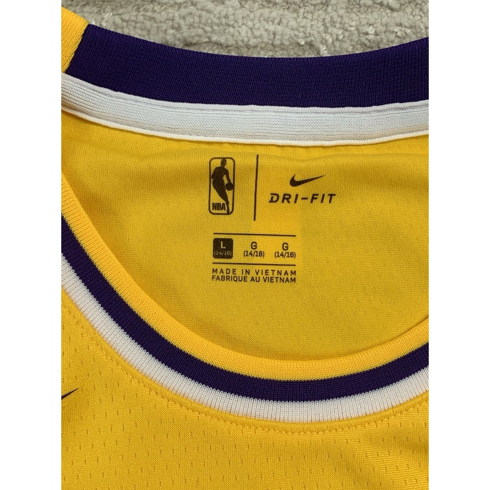 Nike Los Angeles Lakers Lonzo Ball Size Youth L 14/16 NBA Basketball Jersey NWT - Picture 8 of 14